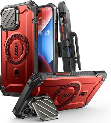 SUPCASE UB Mag XT Hülle Für IPhone 14/13 Pro Max | Mit Kameraschutz, Ständer & Gürtelclip | Robust & MagSafe-kompatibel