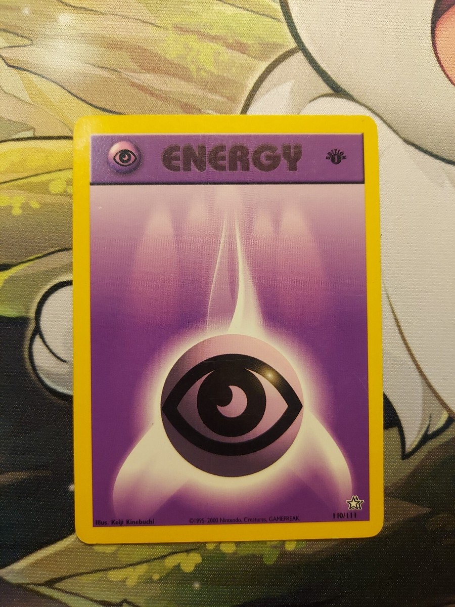 first edition common pokemon cards Pokemon Cards: Base Set 1st Edition Common: Psychic Energy 101/102