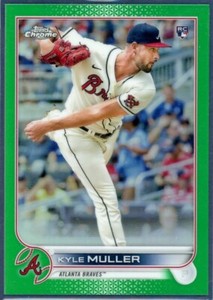 Kyle Muller 2022 Topps Chrome RC Green Refractor #70 Atlanta Braves Rookie /99