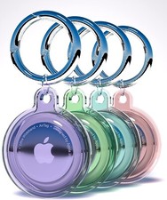 Image of 4 Pack AirTag Keyring Case AirTag Holder for Apple AirTag Waterproof Protective