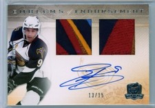  2009-10 The Cup Emblems of Endorsement Evander Kane DUAL PATCH RC AUTO /15