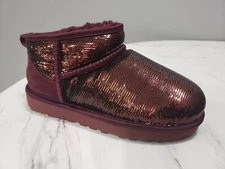 NEW NO BOX UGG Women's Size 6 CLASSIC ULTRA MINI MIRROR BALL 1151616 Wild Grape