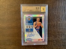 2018 Contenders Rookie Ticket Premium #134 Kevin Knox RC AUTO BGS 9.5