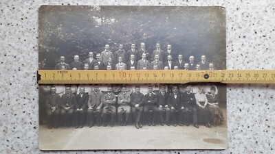 altes Foto ''Die Angestellten der AOK Leipzig 1919'' Jahnallee Willmar-Schwabe-Str