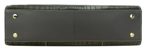Radley Tote Dark Grey Bag Medium Top Zip Faux Corc Print Tudor Close RRP £249 - Picture 6 of 12