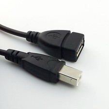 1pc USB 2.0 A Female to USB B Male Scanner Printer Extension Cable Adapter 50cm