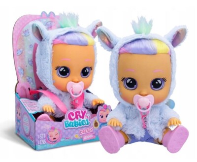 CRY BABIES CRYING JENNY DOLL interactive baby with hair IMC088429