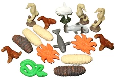 Lot Of 17 Yowie Animals Sea Snake Manatee Shark Fish PVC Miniature Mini Figures