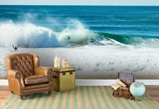 3D Seascape Waves Wallpaper Wall Mural Removable Self-adhesive Sticker654
