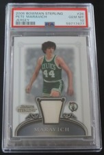 PSA 10 2006 BOWMAN STERLING PISTOL PETE MARAVICH GAME USED JERSEY SP RARE L@@k