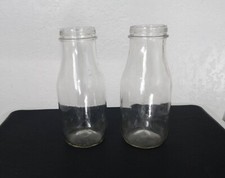 Bottles transparent glass empty for craft Lot of 2