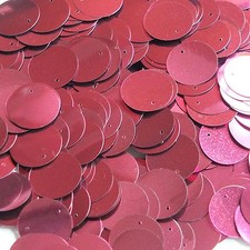 20mm Sequins Red Wine Burgundy Metallic. Made in USA