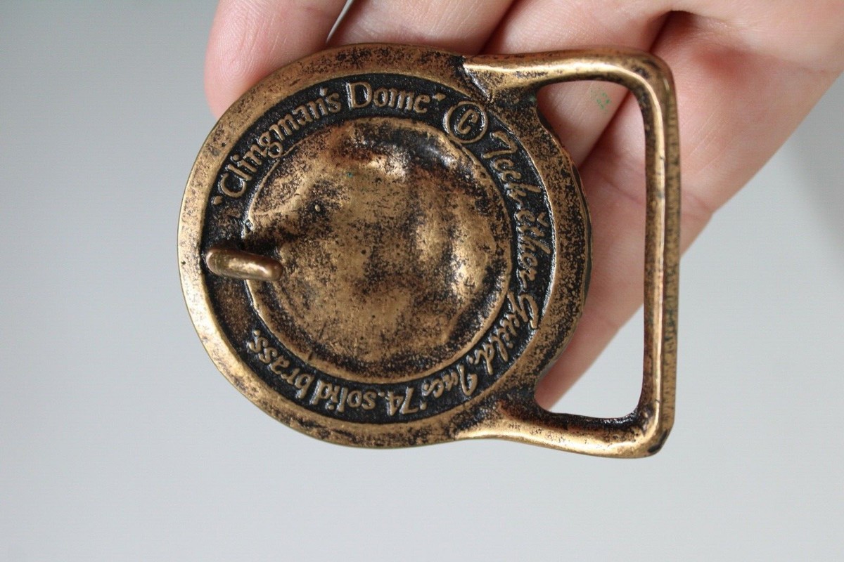 Clingman’s Dome C Tech ether Guild Inc.74.solid brass leather belt Vtg 1974 Clingman main image 3