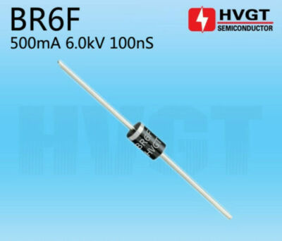 2pcs High Voltage Rectifier Diode 500mA 6.0KV 100nS Power Supply Rectifier BR6F