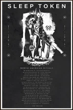 SLEEP TOKEN Take Me Back To Eden North American Tour 2023 Ltd Ed RARE Poster!