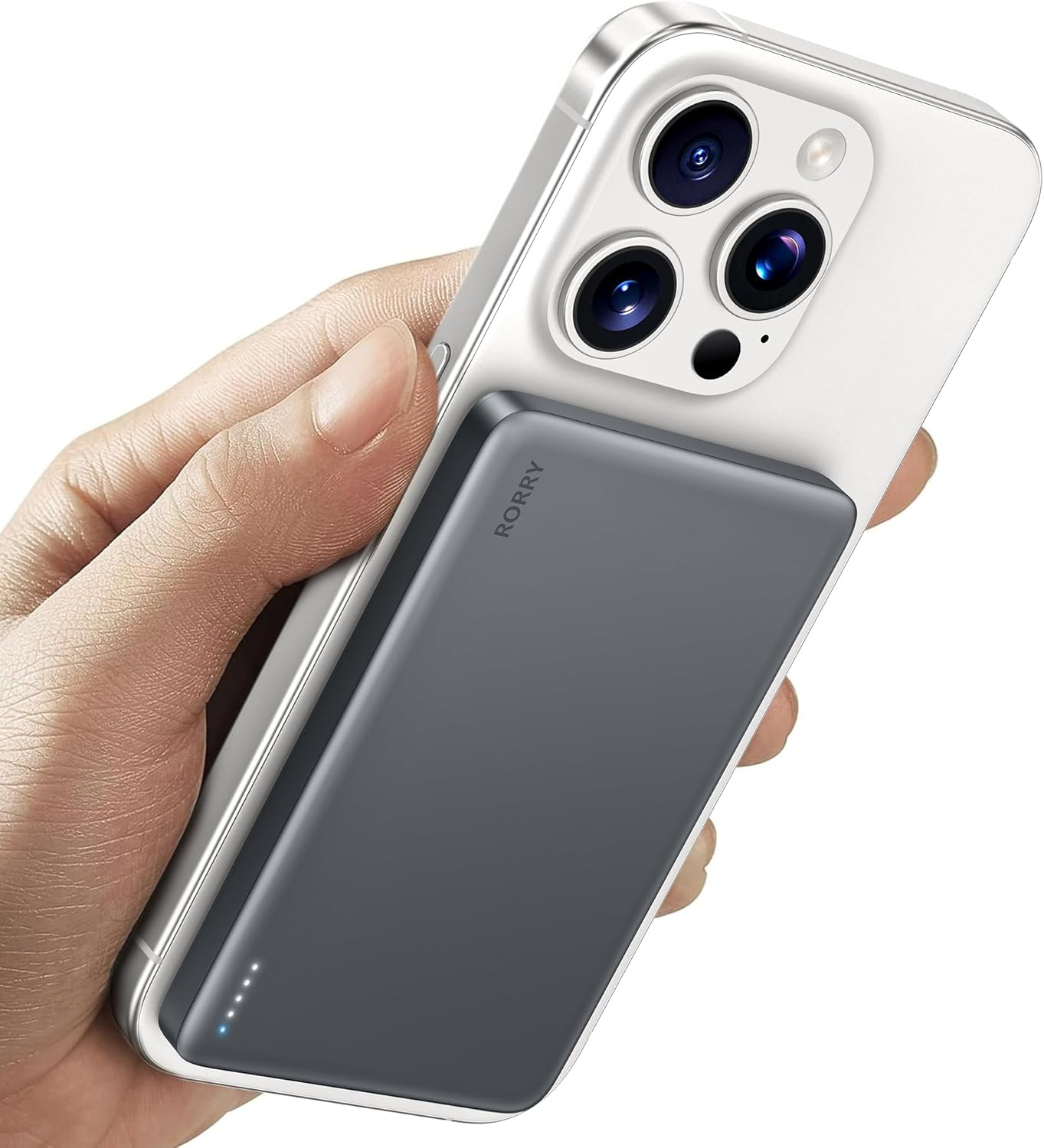 Ultra Slim 0.3 Inch MagSafe Portable Charger with Alloy-Magnetic Power Bank