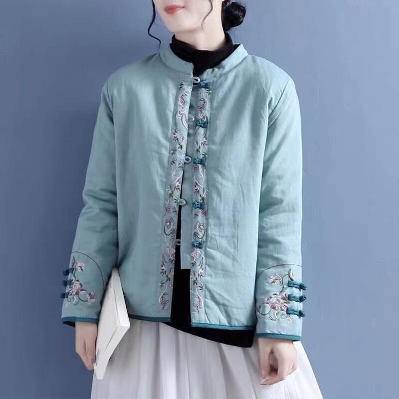 Veste En Coton Femme Pardessus Hiver Matelassé Vêtements D'hiver Matelassée Manteau En Coton Jaune V 9984