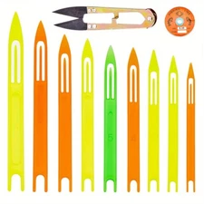 1Box Fishing Netting Needle Repair Kits Including 9pcs Plastic Netting Needle