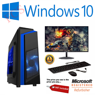 ZOONIS Gaming Pc With 16GB DDR3 Ram/ DDR-5 4GB Graphics Card Core i7 (4th  Gen) (16 GB DDR4/512 GB SSD/Windows 10 Pro/4 GB/22 Inch Screen/Alain Free  Fire Gaming Pc) with MS Office - ZOONIS 