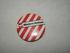 DELTA & WESTERN AIRLINES UNACCOMPANIED CHILD BUTTON VINTAGE LOGO COLLECTIBLE! 