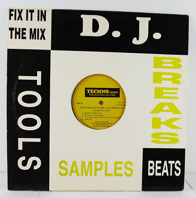 DJ Tools Techno Series Vol 2 Tech Encounter ''To Fix It In The Mix'' Vinyl Record