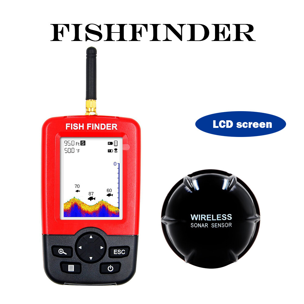 Portable Wireless Sonar Sensor Fish Finder Depth Locator Echo Sounder ...