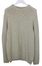 GANT Jumper Men's XL Pullover Wool Blend Crew Collar Melange Beige Knit
