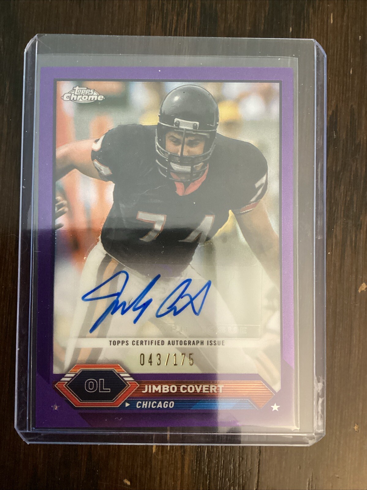 2023 Topps Composite Topps Chrome Autographs Purple Refractor Jimbo Covert /175
