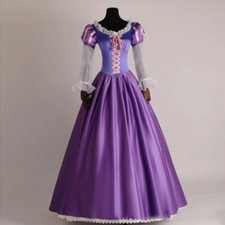 Adult Rapunzel Princess Fancy Dress Outfit Women Fairytale Cosplay Costume