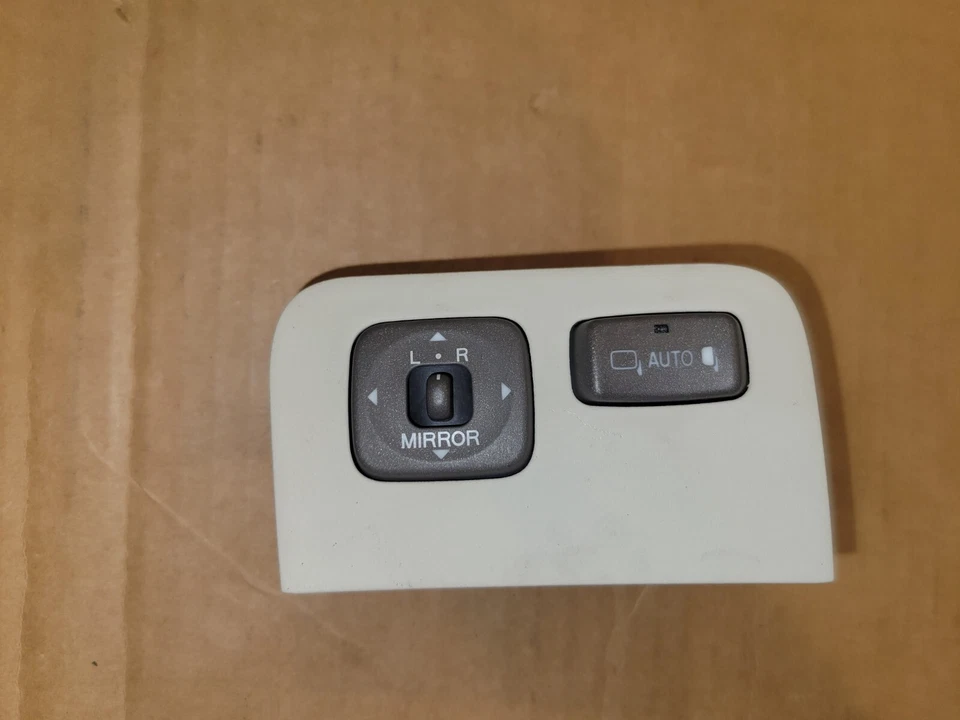 2001-2006 LEXUS LS430 CONJUNTO DE INTERRUPTOR DE ESPELHO SEM SENSOR DE ESTACIONAMENTO BOTÃO LUZ TAN - Imagem 2 de 4