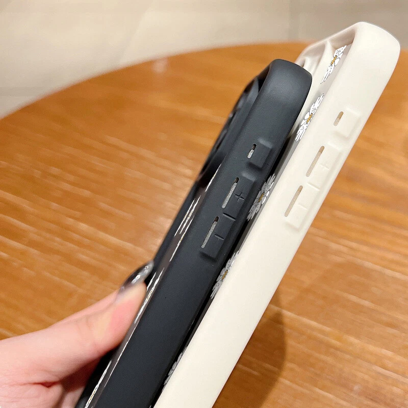 For iPhone 16 15 14 Pro Max Plus 13 12 11 XS XR 7 8 Silicone Flower Case Cover - Image 4 of 4