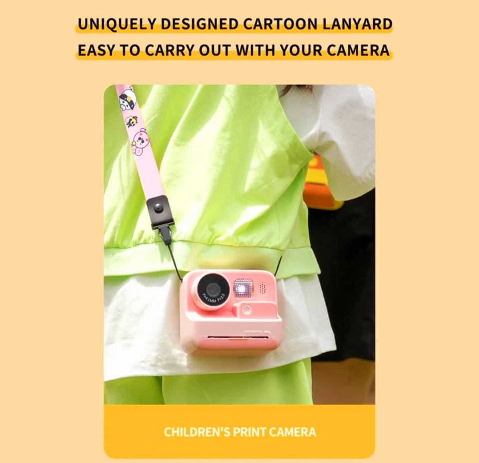 Thermal instant Print Camera with Paper for Kids Aged 3-12 Toys New UK - Image 4 of 4