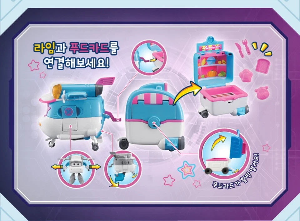 Express]Super Wings Season6 Transformer Robot Figure Tino Tony Lime Official Toy - Image 3 of 4