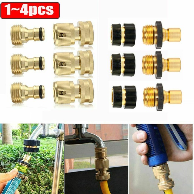 3/4' Garden Hose Quick Connect Water Hose Fit Brass Connector Garden