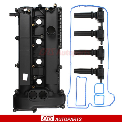 Valve Cover w/ Gasket & Ignition Coils Fits 1214 Ford Focus 2.0L L4