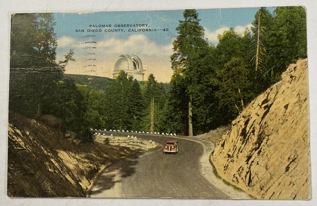 Vintage Postcard c1945 ~ Palomar Observatory ~ San Diego County California CA