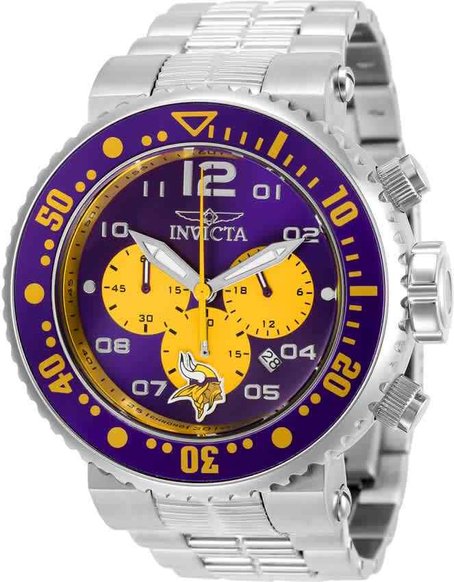 Кварцевые мужские часы с хронографом Invicta NFL Minnesota Vikings 30274