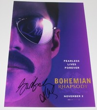 BOHEMIAN RHAPSODY SIGNED 12X18 MOVIE POSTER PHOTO COA GWILYM LEE & ALLEN LEECH