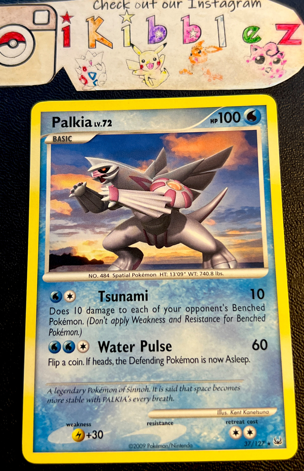 Palkia 37/127 LP Non Holo Rare Vintage Platinum 2009 Pokemon Card!