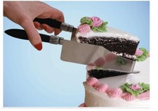Round Cake Cutter Server For Easily Cutting And Wedding Cake, Random Handles