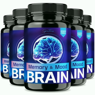 Memory and Mood Brain - Brain Double Clean Neuropatia Formula - 5 Pack