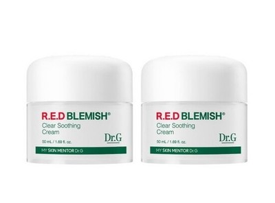 Dr.G Red Blemish Clear Soothing Cream 50ml x2 Duo Set Cica Moisturizer K-Beauty