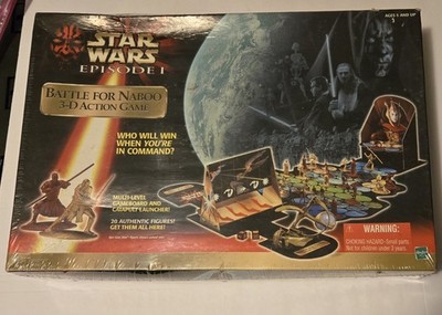 1999 Star Wars Battle For Naboo 3-D Action Game Phantom Menace - NEW SEALED