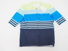 NEW! Louis Garneau Premium Short Sleeve Cycling Jersey Men's Medium Bold Stripe