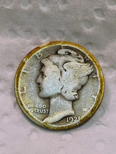 1921 ~ MERCURY DIME ~ AG