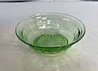 Anchor Hocking Block Optic Green Depression Small Berry Bowl
