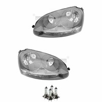 Scheinwerfer Set Grau H7/H7 FüR VW Golf V 1K1 Jetta III 1K2 Inkl. Osram Lampen