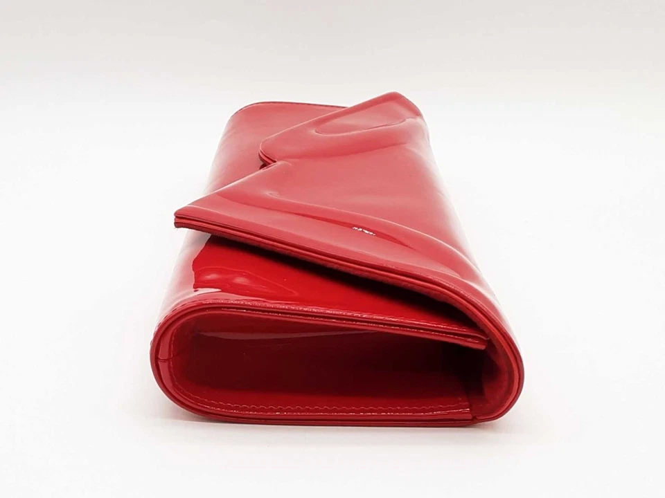 Christian Louboutin So Kate Baguette Red Clutch Sd0725ozxde - Image 3 of 4
