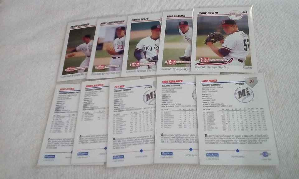 1992 Skybox AAA  Baseball 00-99 part. set  Pick cards that you may want/need. - Image 4 of 4
