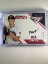 2020 Panini Stars & Stripes 18U Jason Savacool #18U-JS Auto /499 Card